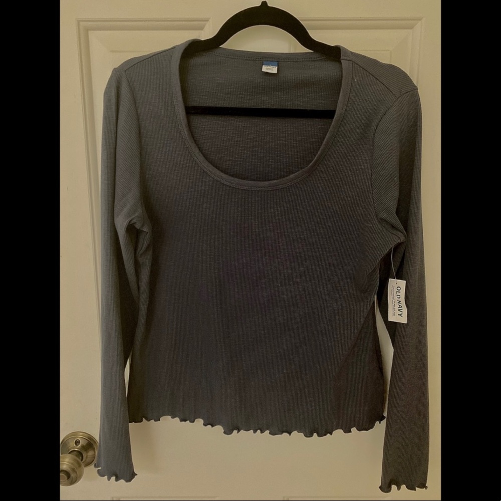 NWT OLD NAVY LETTUCE TRIM TOP